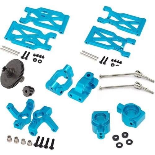 RC Car Metal Swing Arm Front Wheel Seat Gears CVD Kit Upgrade Parts for WLtoys 104001 RC Car
