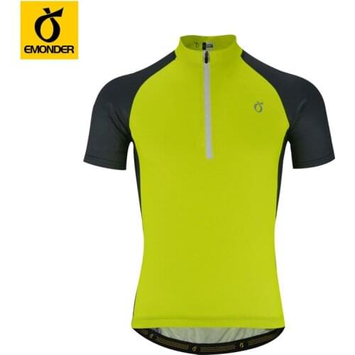 Mens Summer Short Sleeve Cycling Jersey MTB Bike Bicycle Racing Shirt Full Zipper Clothing Quick-Dry Sports Running Jersey