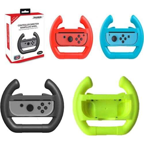 New 2017 For Nintendo Switch Joy-Con Controller Steering Wheel for Nintendo Switch Joy-Con Handel Holder Stand Red Blue Black