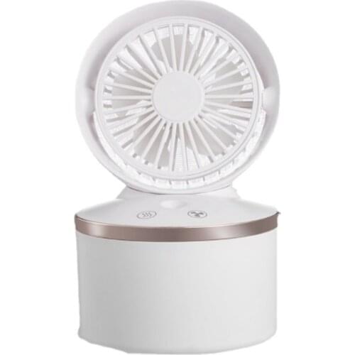 Portable Table Fan 2000MAh USB Rechargeable 280ML Deer Ultrasonic Humidifier Aroma Diffuser for Home Office