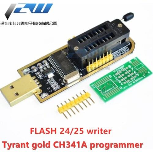 CH341A programmer USB motherboard routing LCD local gold BIOS FLASH 24 25 writer