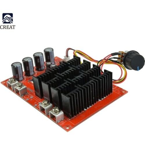 DC 10-50V 12V 24V 48V 3000W 60A High Power Motor Speed Controller PWM HHO RC Driver Controller Module with Rotary Potentiometer