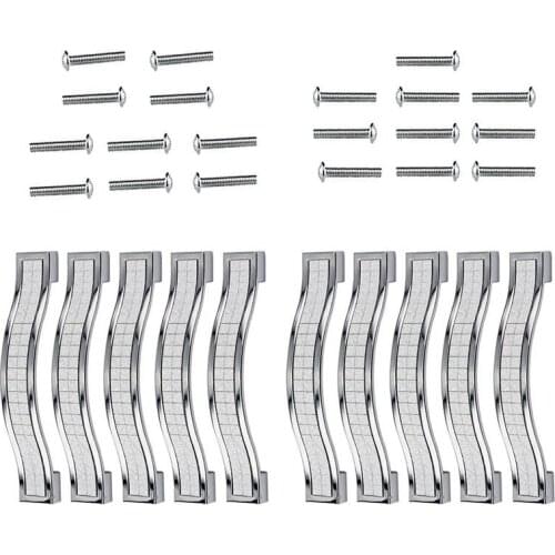 Crystal Drawer Knobs Europe Style Zine-Alloy Furniture Door Pull Handle for Dresser Cabinet Cupboard Kitchen Knobs Set of 10 (96