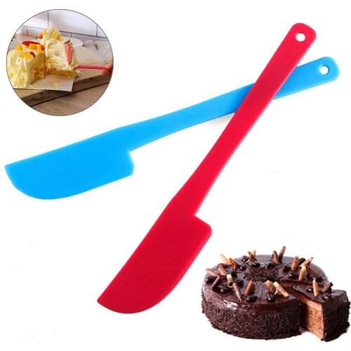 Cake Spatula DIY Plastic Cream Butter Mixing Batter Scraper Knife Brush Stirrer Baking Tool