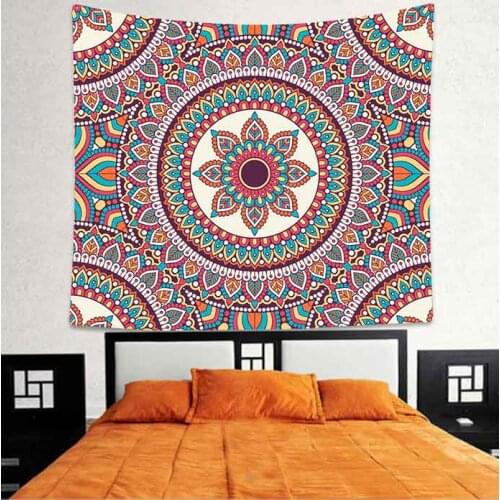 Simsant Flowers Tiger Tapestry Angel Wings Mandala Art Wall Hanging Tapestries for Living Room Bedroom Home Dorm Decor