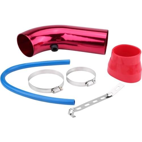 76mm/3inch Universal Adjustable Car Cold Air Intake Pipe Tube Hose Kit Filter System Fit For Most Car Auto Truck