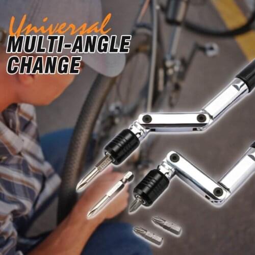 Universal variable angle manual screwdriver quick-change screwdriver set, suitable for 6.35mm screwdriver bit direct sales