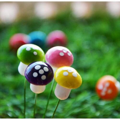 1.5cm Mini Foam Mushroom Fungus Artificial Plant Flowers Kids Painted DIY Craft Home Party Wreath Holiday Decoration Supplies