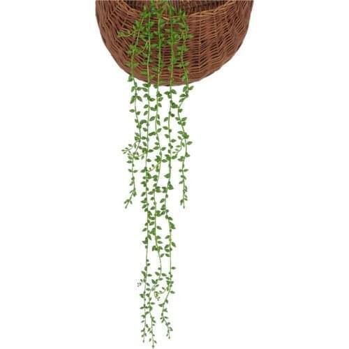 1pc Artificial Vine Lifelike Succulent Decor Hanging Garland Faux Vine Fake Plant Photography Props Home Decor Accessories