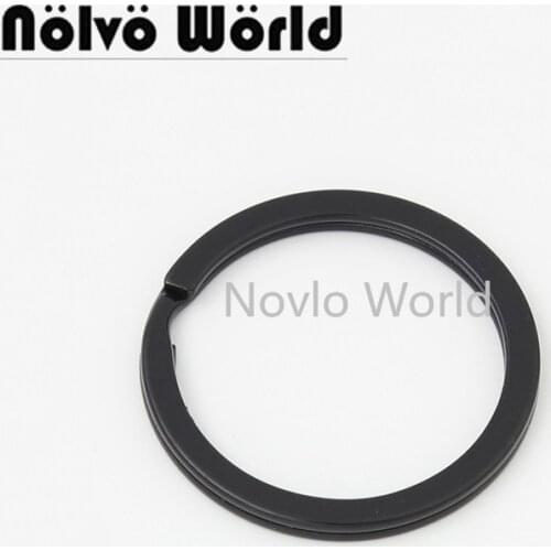 10-50 pieces Dark black color 25mm 1 inch metal Key chain O rings for key charms in bulk price