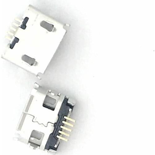 20pcs Micro USB 5pin Long Pin Jack Female Socket G32 Connector OX Horn Curly Mouth for Tail Charging Mobile Phone