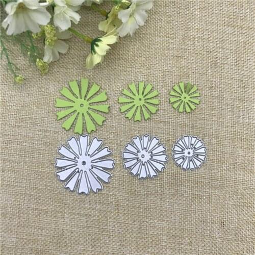 3Pcs Flowers Metal Cutting Dies For DIY Scrapbooking Album Embossing Paper Cards Decorative Crafts