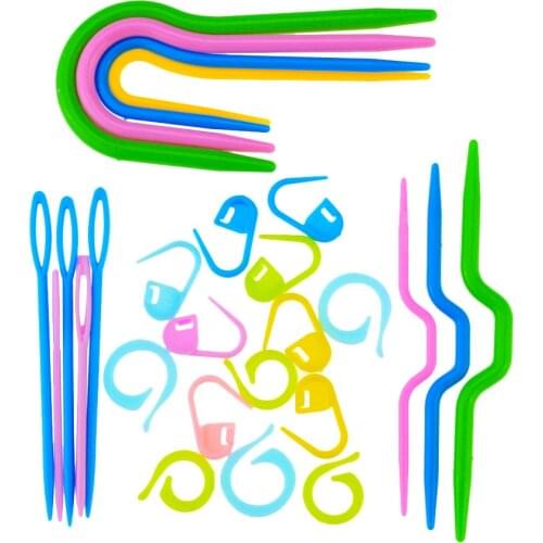 53 Pcs Handmade DIY Knitting Tool Plastic Knit Stitch Craft Crochet kit Sewing accessories Tool