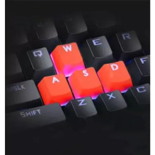 9Pcs Backlight Solid Color PBT Keycaps Replacement Mechanical Keyboard Accessory