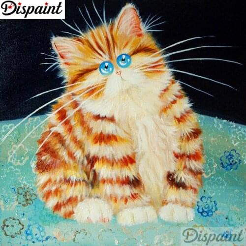 Dispaint Full Square/Round Drill 5D DIY Diamond Painting "Animal cat landscape" 3D Embroidery Cross Stitch 5D Home Decor A18381