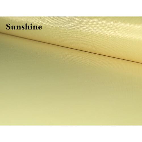 Aramid Fiber Cloth Plain Weave Fabric 240gsm 0.24 Thickness Yellow Cloth High Strength