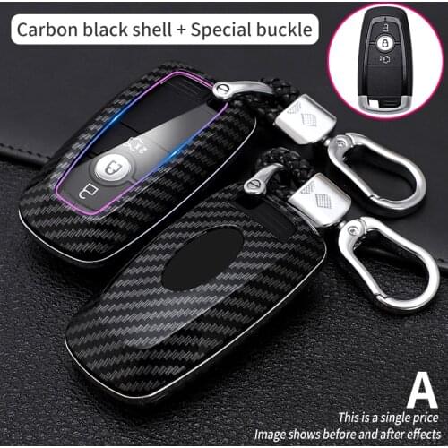 Car Key Case Cover For Ford Fusion Mustang Explorer F150 F250 F350 2017 2018 Mondeo EcoSport Edge S-MAX Ranger Lincoln Fiesta