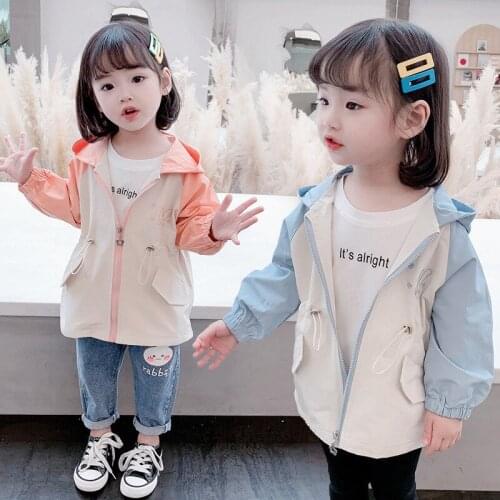 Bear Zipper Spring Autumn Coat Girls Kids Outerwear Teenage Top Children Clothes Costume Evening Party High Quality