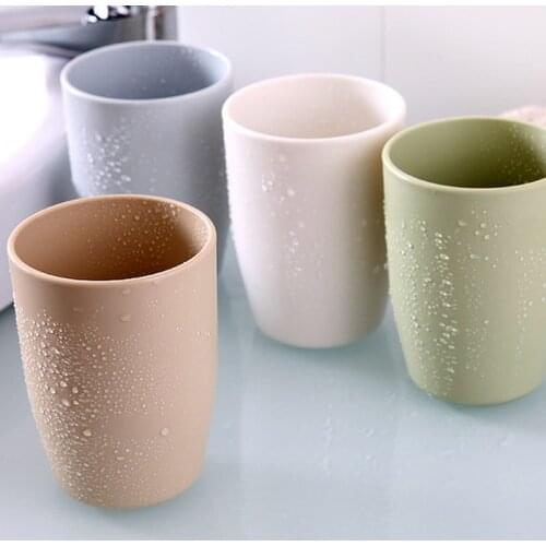Eco-friendly Thick Circular Cup Toothbrush Holder Rinsing Tooth Mug Cup reusable plastic cups plastic cups for drinking xicara
