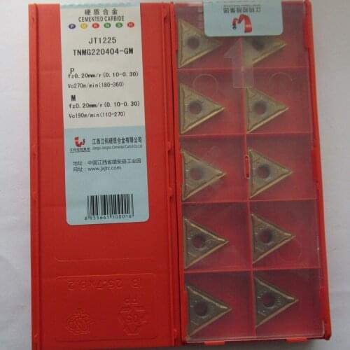JXTC TNMG220404-GM JT1225 / TNMG220408-GM JT1225 / TNMG220408-GM JT4025 / TNMG220408-GM JT4125 CNC carbide inserts 10PCS/BOX