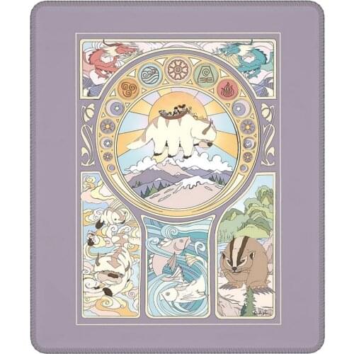 Team Avatar And Original Benders Crazy Mouse Pad Tarot Card Antislip Soft Mat Natural Rubber Computer Keyboard Desk Pad