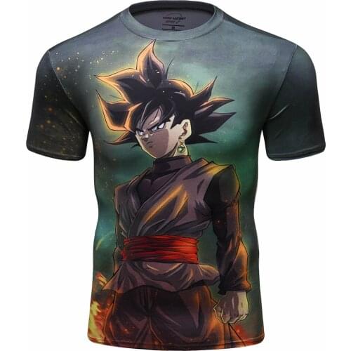 Summer New Round Neck Gym Tops Boxing MMA Training Shirt Cartoons Printed Short Sleeve T Shirt Fitness Sports Jerseys