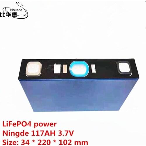 LiFePO4 power 117AH 3.7V 34*220*102mm equipped with outdoor suitable for electric forklift, RV energy storage, on-board powe