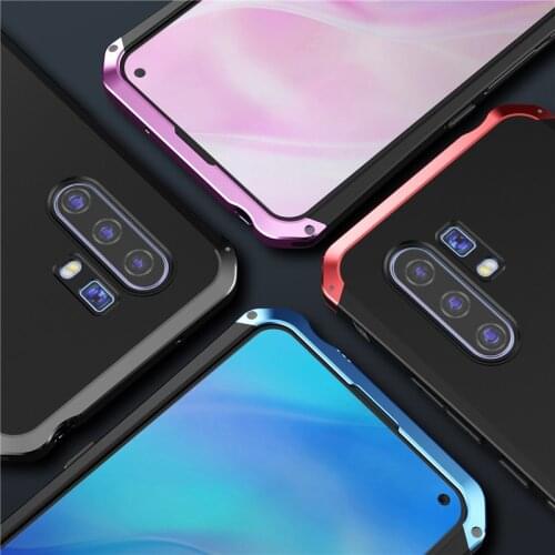 Metal Armor Phone Case For Vivo X30 Pro Case Shockproof Aluminum Matte Pc Cover 360 Full Protection Coque For Vivo X30 Pro Funda