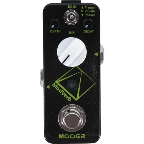 Mooer ModVerb Reverb Guitar Pedal 3 Modulation Effects Flanger Vibrato Phaser Nice Ambient High Quality Digital Reverb Tone