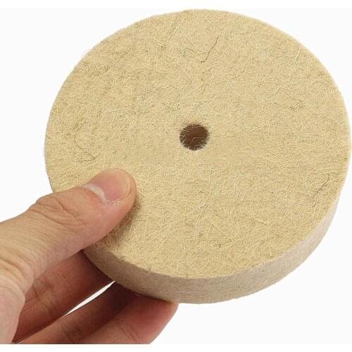 4inch Wool Felt Polishing Buffing Wheel Polisher Disc Pad Rotary Tool 100x20mm