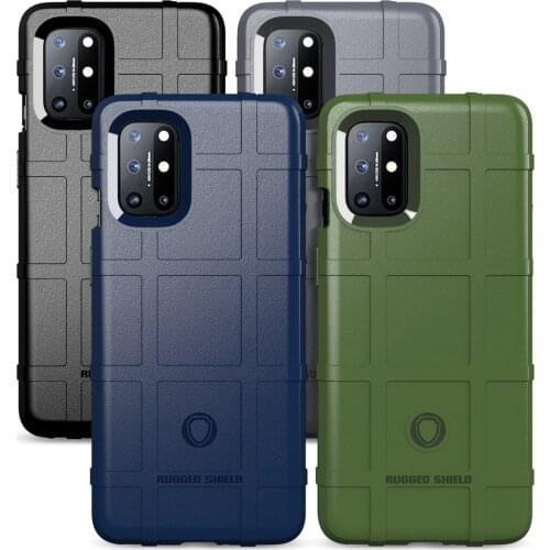 Rugged Shield Case for Oneplus 8T 1+8T Case Silicone Bumper Shockproof Soft Back Cover for OnePlus 8T 5G 1+8T Phone Cases Fundas