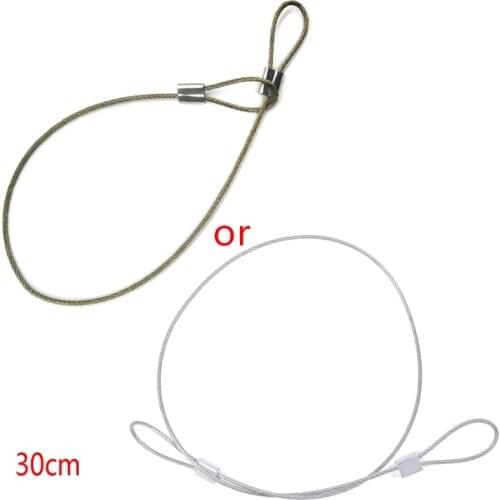 Safety Strap Stainless Steel Tether Lanyard Wrist Hand 30cm For GoPro Camera New HX6A