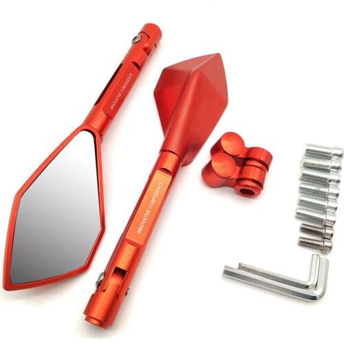 CNC Universal Motorcycle Mirror Rearview Side Mirrors Motorbike Accessories For Honda cb 190r 400 1000r cbr 900 rr 250 r 500r