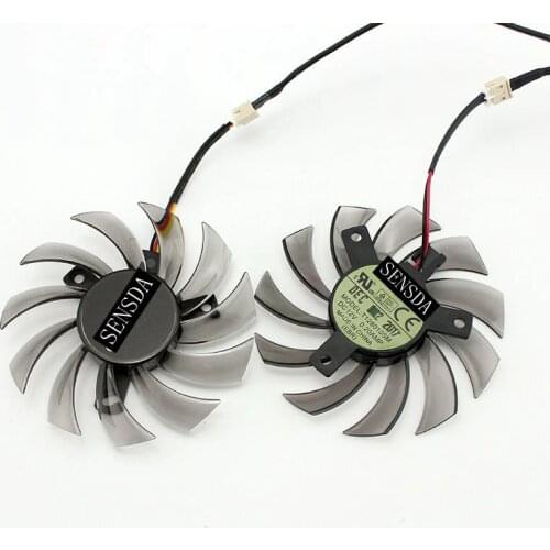 New SXDOOL T128010SM For GIGABYTE GTX 460 465 560 Ti 580 650 750Ti graphics card fan 75MM 12V 0.20A GT440 GT610 GT730 HD 6850