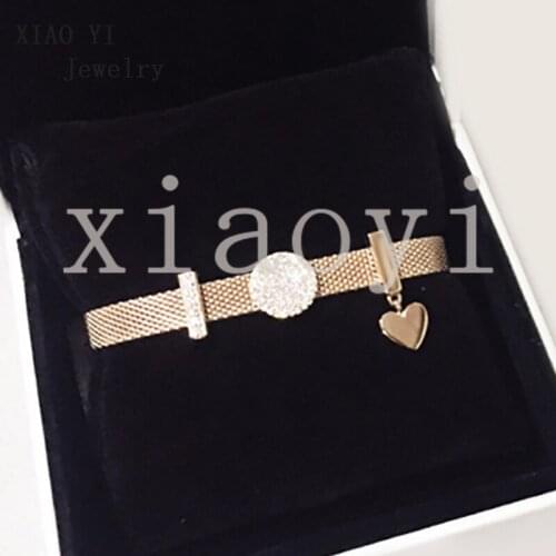 XIAOYI 2020 New Zircon fashion Bracelet for Valentines Day birthday female beautiful gentle wedding party lovely