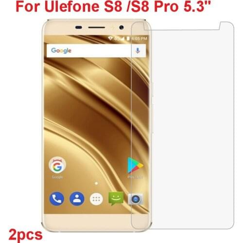 2PCS Screen Protector for Ulefone S8 Pro Tempered Glass 2.5D 9H Phone Film Tempered Glass for Ulefone S8