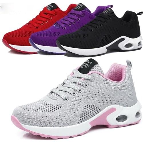 2021 Cushioning Red Women Sneakers Mujer Casual Shoes 2020 Professional Sport Woman Breathable Female Walking Trainers