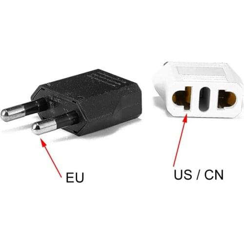 1pcs EU Plug USA To EU Plug Adapter US To EU Plug Adapter Socket Plug Converter AC 220V Electracal Plug Change Outlets