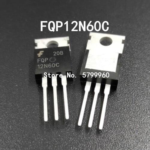 10pcs/lot FQP12N60C FQP12N60 12N60 TO-220 transistor