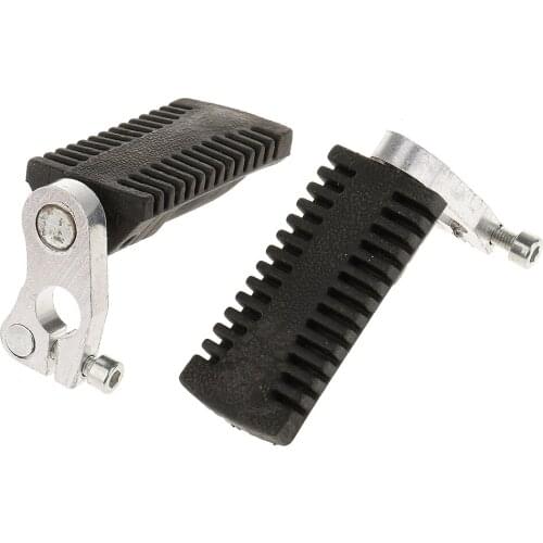 2pcs Rear Passenger Floorboards Floor Boards Footrest Kit for 43cc 47cc 49cc Pocket Bikes (Black)