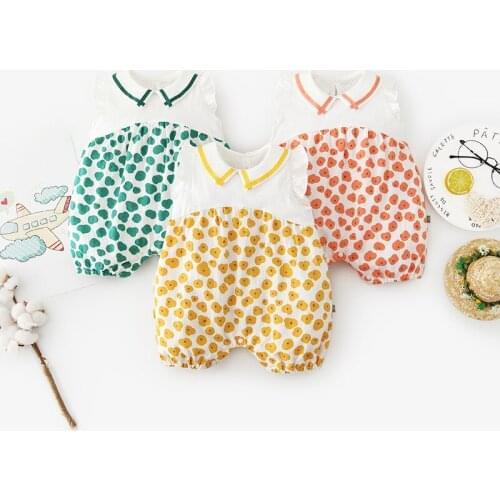 2020 Summer Baby Sleeveless Romper Newborn Girls Clothing