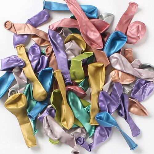 30pcs 5/10inch Green Silver Rose Gold Metal Balloon Happy Birthday Party Decoration Kids Boy Girl Adults Wedding Birthday Ballon