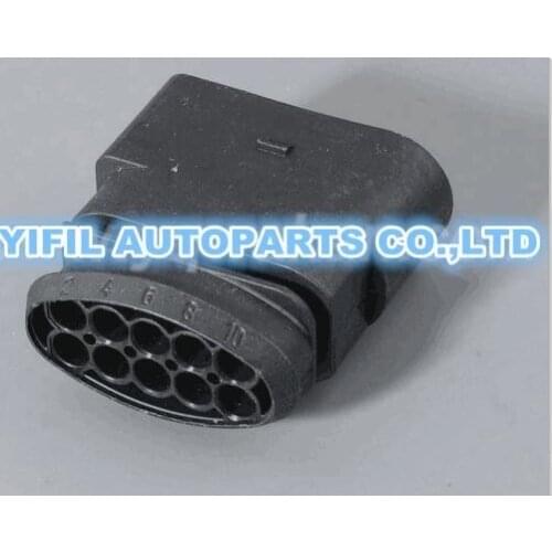 50pcs/lot For VW Polo Golf Jetta MK5 HID Xenon Headlight adapters 10 pins Male connector DJ7105A-3.5-11