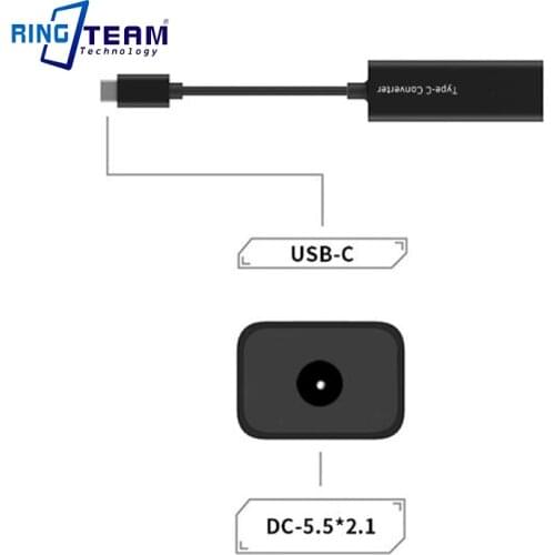 DC 5.5X2.1mm to Type C Converter Adapter Smart Output 5V 9V 12V 15V 20V for USB-C Phone MacBook Note book Pad Nintendo Switch
