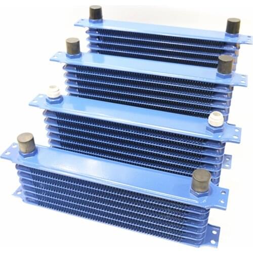 AN10 Aluminum Radiator 7/10/13/15 Rows Japanese Type Car Engine Oil Cooler Cooling Radiator Replacement Universal Cooler