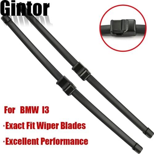 Gintor Car Wiper Blades For BMW i3 28"+21" 2013 2014 2015 2016 2017 2018 Auto Natural Rubber Accessories Clean The Windshield