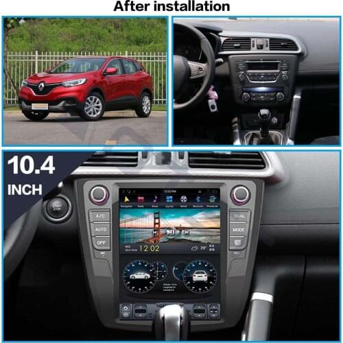 Aotsr Tesla 10.4“ Android 8.1 Vertical screen Car DVD Multimedia player GPS Navigation For Renault Kadjar 2016-2018 carplay