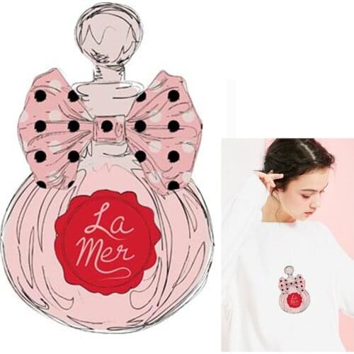 Diy Cartoon Patch Iron On Patches Girl Rose Stickers For Clothes Ironing Patches Badges For Clothes Washable Transfer Appliques