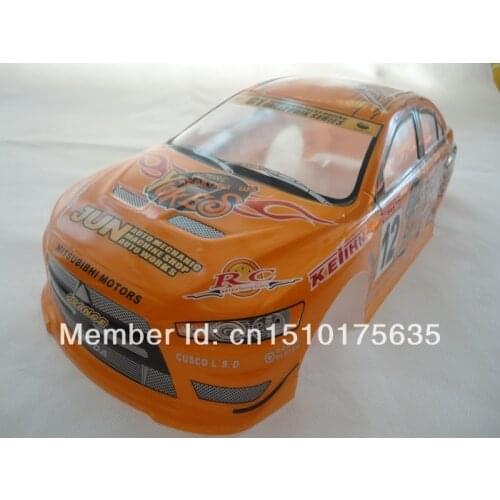 Ewellsold 025O 1/10 Scale On-Road Drift Car Painted PVC Body Shell 190MM for 1/10 Radio controlled car 2pcs/lot
