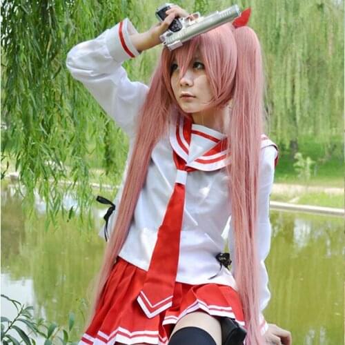 Hidan no aria Anime cosplay Kanzaki Holmes Aria Spring JK Japanese daily red shool uniform Halloween costume Sailor suit